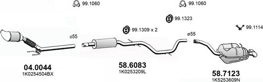 ASSO ART4440 - Exhaust System car-mod.net