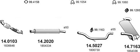 ASSO ART4694 - Exhaust System car-mod.net