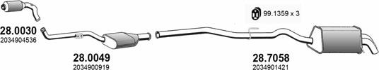 ASSO ART4005 - Exhaust System car-mod.net
