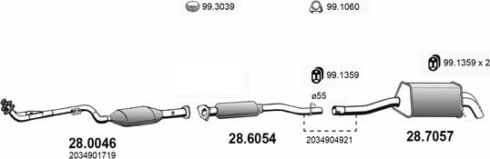 ASSO ART4003 - Exhaust System car-mod.net