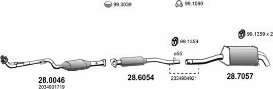 ASSO ART4015 - Exhaust System car-mod.net
