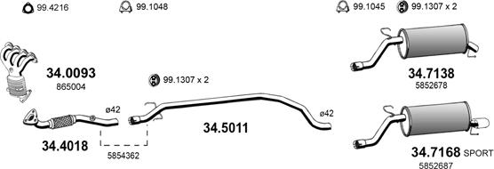 ASSO ART4755 - Exhaust System car-mod.net