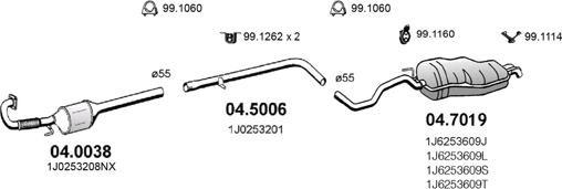 ASSO ART0235 - Exhaust System car-mod.net