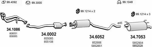ASSO ART1569 - Exhaust System car-mod.net