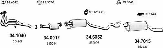 ASSO ART1589 - Exhaust System car-mod.net