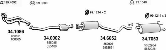ASSO ART1576 - Exhaust System car-mod.net