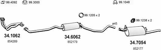 ASSO ART1614 - Exhaust System car-mod.net