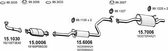 ASSO ART1150 - Exhaust System car-mod.net