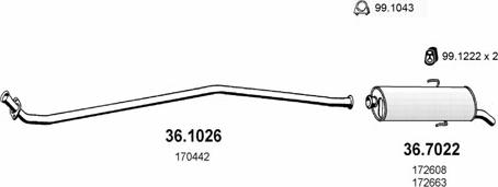 ASSO ART1876 - Exhaust System car-mod.net