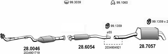 ASSO ART3998 - Exhaust System car-mod.net