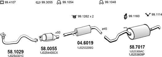 ASSO ART3663 - Exhaust System car-mod.net