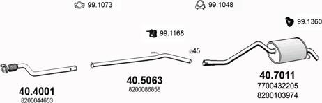 ASSO ART3009 - Exhaust System car-mod.net
