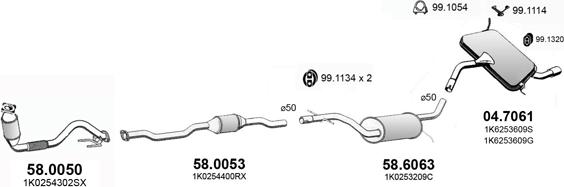 ASSO ART3163 - Exhaust System car-mod.net