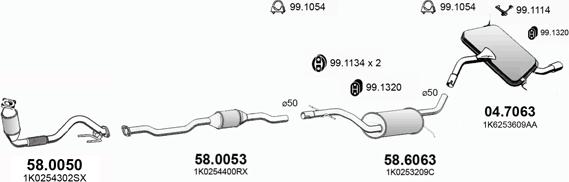 ASSO ART3170 - Exhaust System car-mod.net