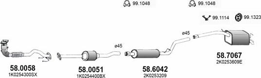 ASSO ART3764 - Exhaust System car-mod.net