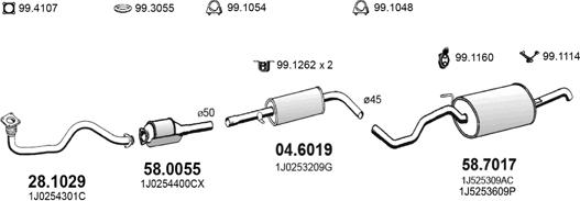 ASSO ART3733 - Exhaust System car-mod.net