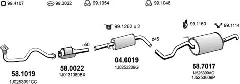 ASSO ART3732 - Exhaust System car-mod.net
