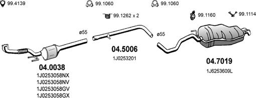 ASSO ART2591 - Exhaust System car-mod.net