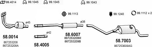 ASSO ART2558 - Exhaust System car-mod.net