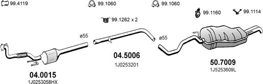 ASSO ART2566 - Exhaust System car-mod.net