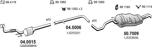 ASSO ART2580 - Exhaust System car-mod.net