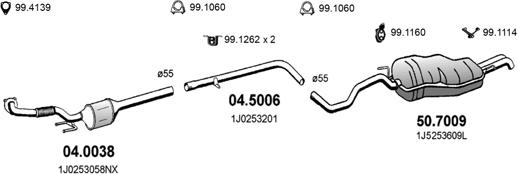 ASSO ART2581 - Exhaust System car-mod.net