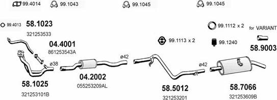 ASSO ART2520 - Exhaust System car-mod.net