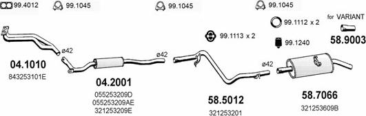ASSO ART2521 - Exhaust System car-mod.net
