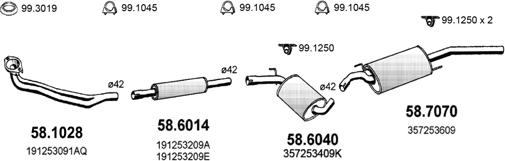 ASSO ART2528 - Exhaust System car-mod.net