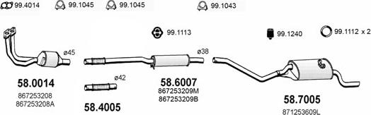 ASSO ART2576 - Exhaust System car-mod.net