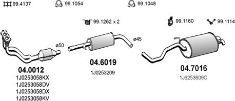 ASSO ART2570 - Exhaust System car-mod.net