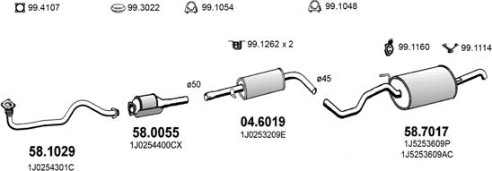 ASSO ART2578 - Exhaust System car-mod.net