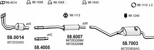 ASSO ART2651 - Exhaust System car-mod.net