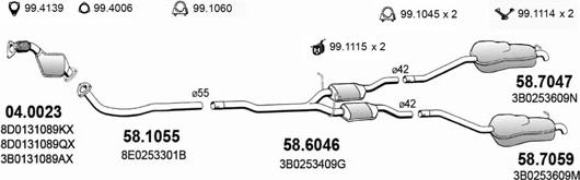 ASSO ART2662 - Exhaust System car-mod.net