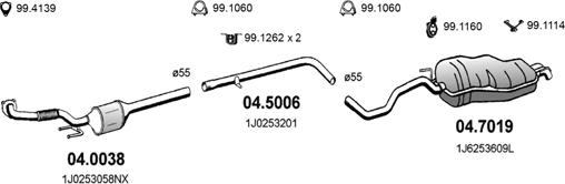 ASSO ART2611 - Exhaust System car-mod.net