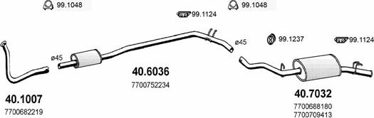 ASSO ART2099 - Exhaust System car-mod.net