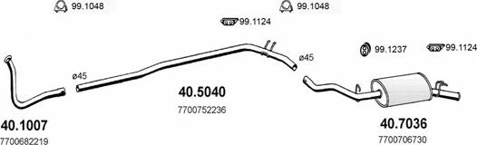 ASSO ART2106 - Exhaust System car-mod.net
