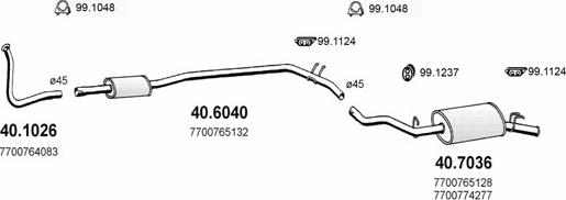 ASSO ART2111 - Exhaust System car-mod.net