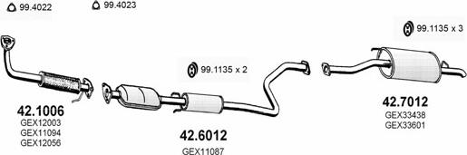 ASSO ART2185 - Exhaust System car-mod.net