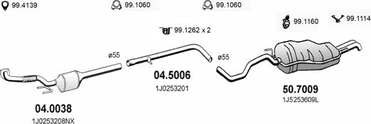 ASSO ART2370 - Exhaust System car-mod.net