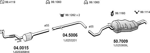 ASSO ART2268 - Exhaust System car-mod.net