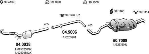 ASSO ART2270 - Exhaust System car-mod.net