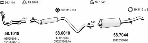 ASSO ART2715 - Exhaust System car-mod.net