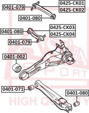 ASVA 0425-CK01 - Track Control Arm car-mod.net