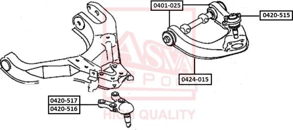 ASVA 0401-025 - Bush of Control / Trailing Arm car-mod.net