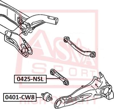 ASVA 0401-CW8 - Bush of Control / Trailing Arm car-mod.net