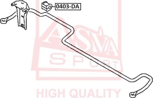ASVA 0403-DA - Spacer Bush, shock absorber car-mod.net