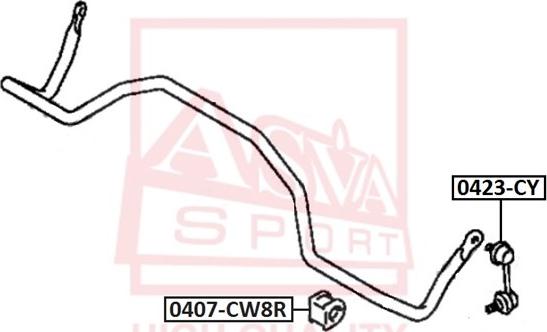 ASVA 0423-CY - Rod / Strut, stabiliser car-mod.net