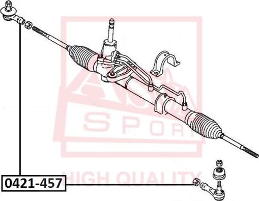 ASVA 0421-457 - Tie Rod End car-mod.net