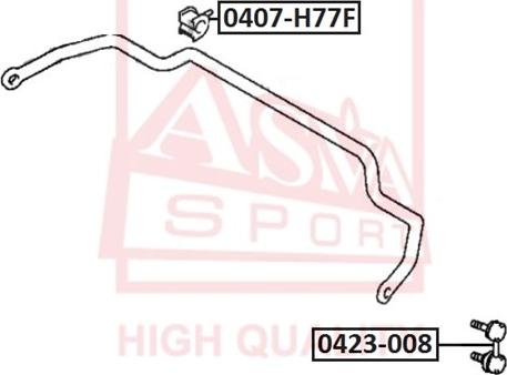 ASVA 0423-008 - Rod / Strut, stabiliser car-mod.net